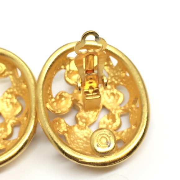 VINTAGE 80S ANNE KLEIN STATEMENT PARTY ORNATE OPENWORK SCROLL MOGUL RUNWAY - Picture 17 of 17